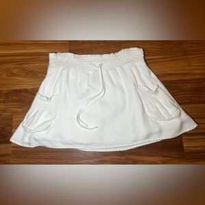 Old Navy Y2K Low Waist Skirt Lined Off White Size Small